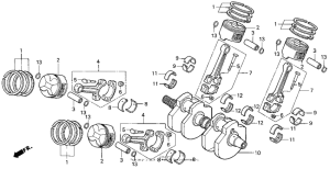VF750C Коленвал