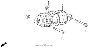 VT600C Задние амортизаторы