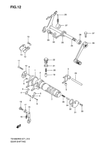 TS185 Переключение передач