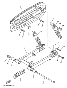 T105E Rear arm. suspension