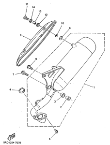 YN50R Выхлопная система