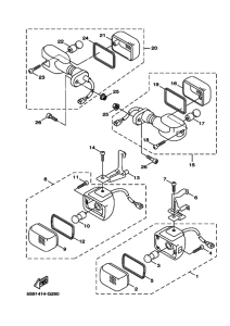 YW125 Проблесковый световой сигнал