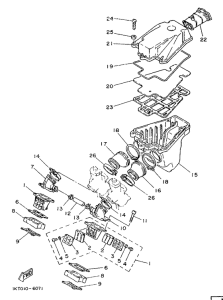 TZR250 Впускная система