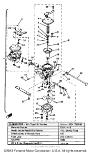 XS650SE Карбюратор