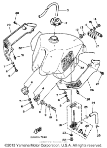 BW350U Топливный бак