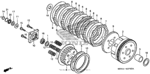 CMX250C Сцепление