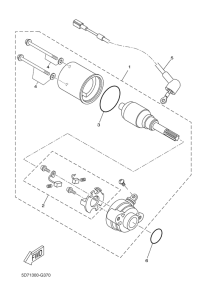 YZF-R125 Стартер