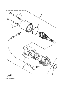 T135FI Стартерный мотор