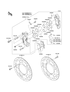 VN1700 Передний тормоз