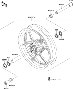 ZX1000 Переднее колесо
