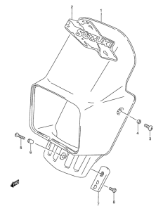 DR250 Headlamp cover  front fender