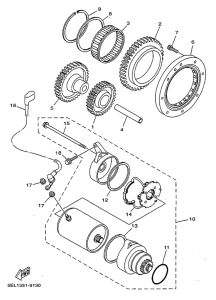 XVS1100 Стартер
