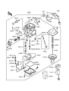 BJ250 Карбюратор
