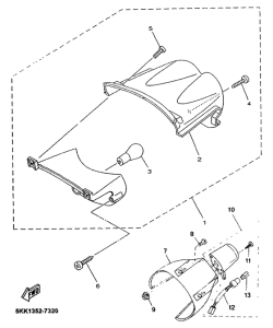 YN100 - schlussleuchte