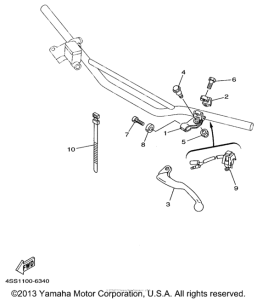YZ125H1 Рулевые переключатели