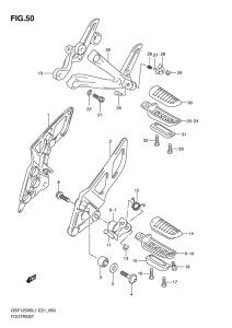 GSF1250S Подножки