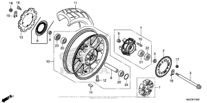 CB500X (ABS) Переднее колесо