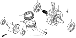 XR200R Crankshaft 84-85