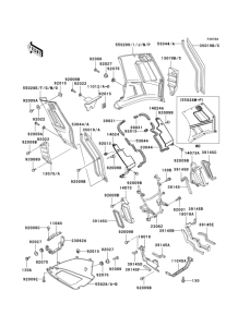 ZG1000 Cowling lowers(1 / 3)(zg1000-a2 / a3 / a3a)