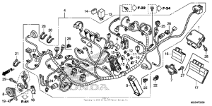 NC700X Жгут проводов