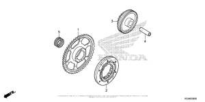 CBR300R Муфта стартера