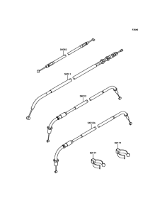 EJ800 Тросы управления
