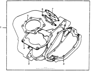 CR250R Набор прокладок