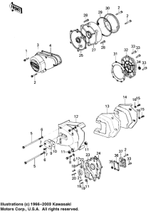 KZ1000 Крышки двигателя