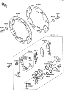 ZX1000 Передний тормоз