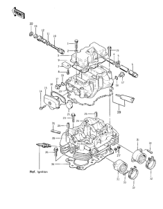 KZ400 Cylinder head / covers