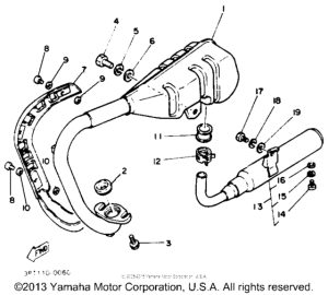 PW50E Выхлопная система