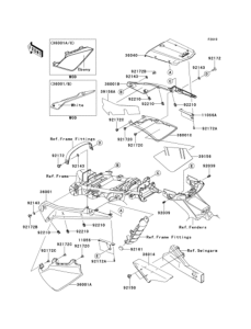 KL110 Боковые обтекатели