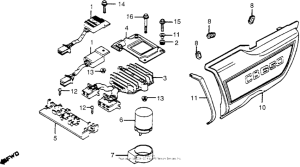 CB650 Left side cover + rectifier