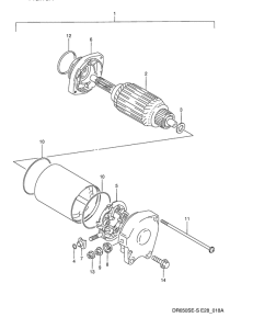 DR650 Стартерный мотор