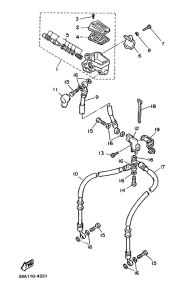 XJ600 Главный тормозной цилиндр