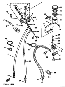 TZ250 Передний тормозной цилиндр