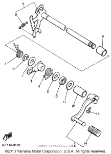 YX600A Вал переключения