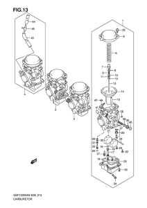 GSF1200S Carburetor assy