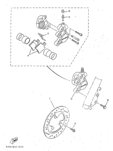YN50R Передний тормоз