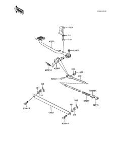 KZ550 Педаль тормоза