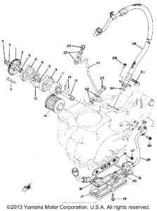 SR500E Oil pump - oil cleaner