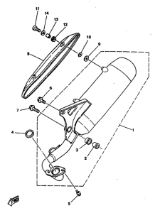 YN50R Выхлопная система