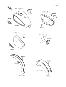 VN1500 Decals(blue / gray)