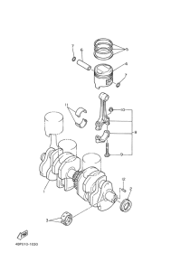 XJ600S Crankshaft & piston