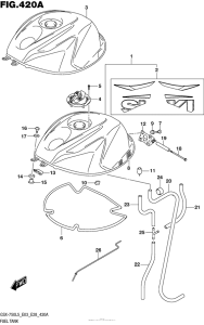GSX-R750 Fuel Tank (Gsx-R750L5 E03)