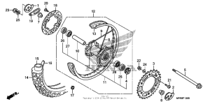 XR650L Переднее колесо