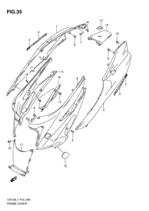 UX150 Обтекатель задний