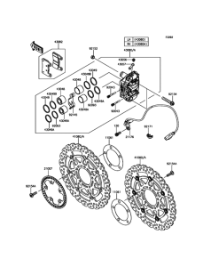 ZX636 Передний тормоз