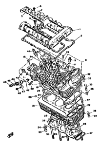 XS750 Головка цилиндров