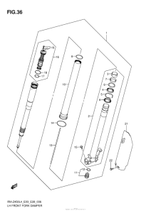 RM-Z450 Lh Front Fork Damper